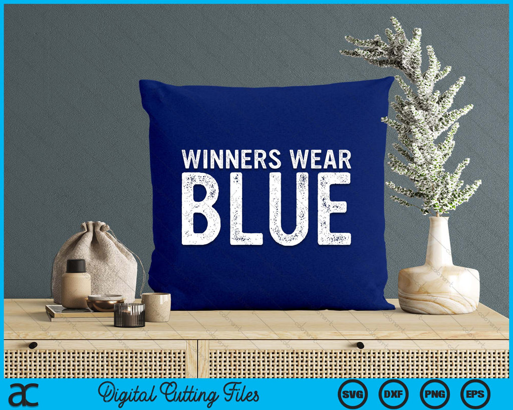 Winners Wear Blue Spirit Wear Team Game Color War Camp Blue SVG Files ...