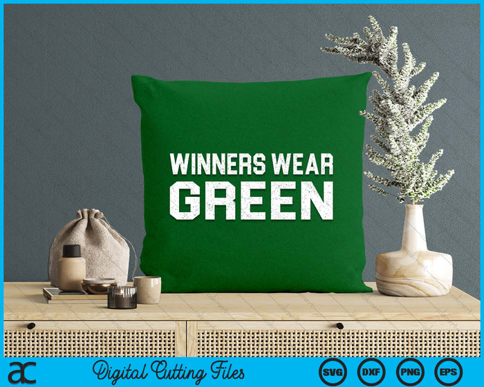 Winners Wear Green Team Spirit Game Competition Color War SVG PNG Digital Cutting File