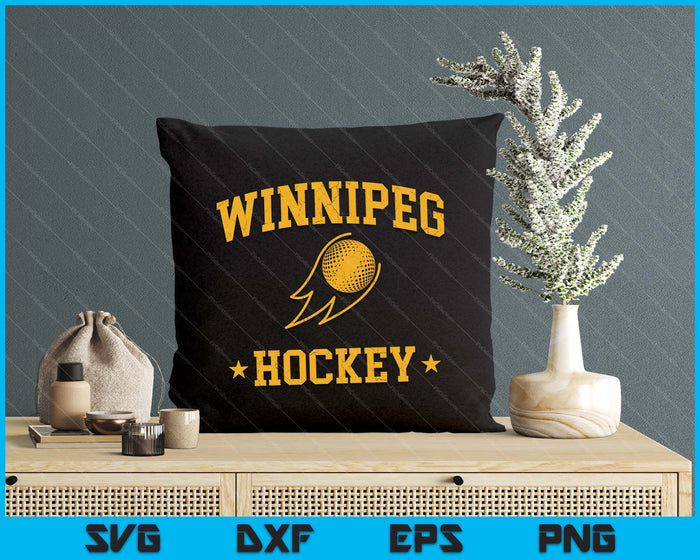 Winnipeg Hockey Vintage Gameday Retro Hockey Lover SVG PNG Files