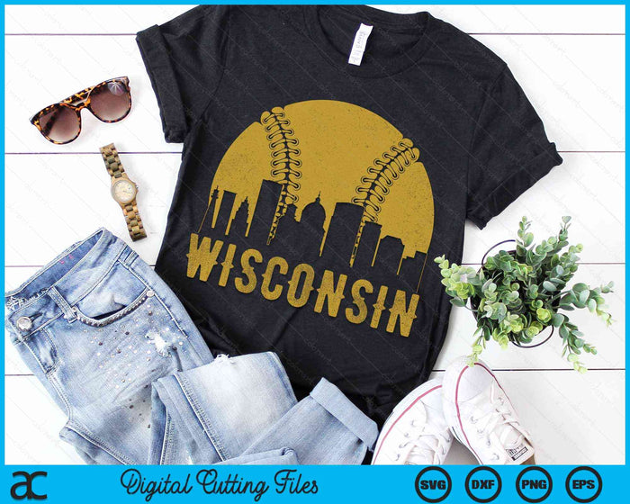 Wisconsin Baseball Fan SVG PNG Cutting Printable Files