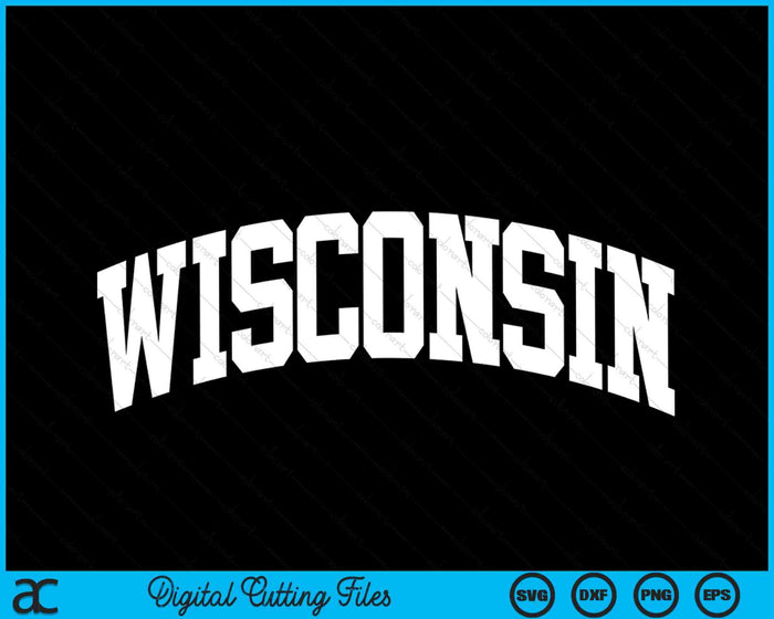 Wisconsin Throwback Design Classic SVG PNG Archivos de corte digital