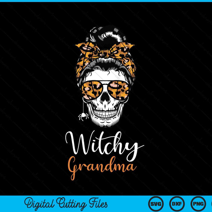 Witchy grandma Halloween spooky SVG cut file