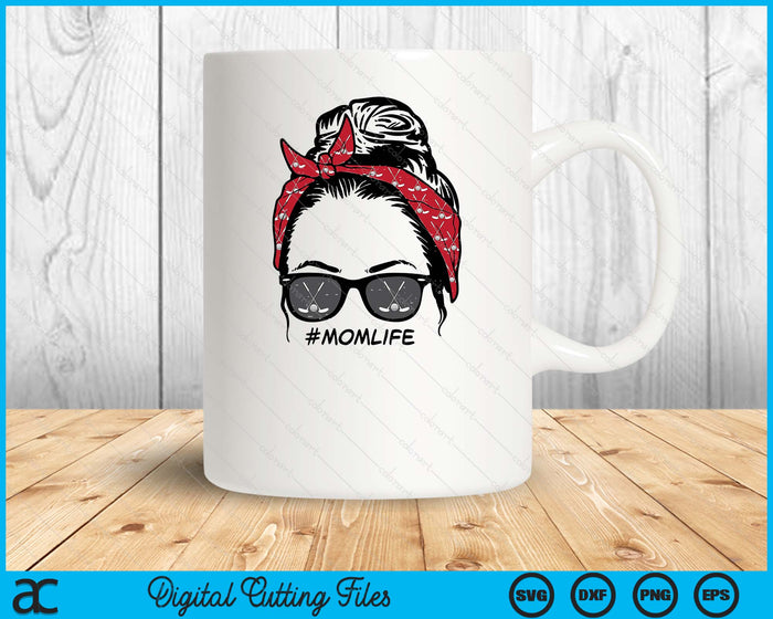 Woman Golf Bandana Sunglasses Mom Life Mothers Day Mama SVG PNG Digital Printable Files