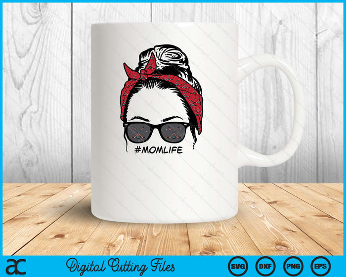 Woman Ice Hockey Bandana Sunglasses SVG PNG Digital Printable Files