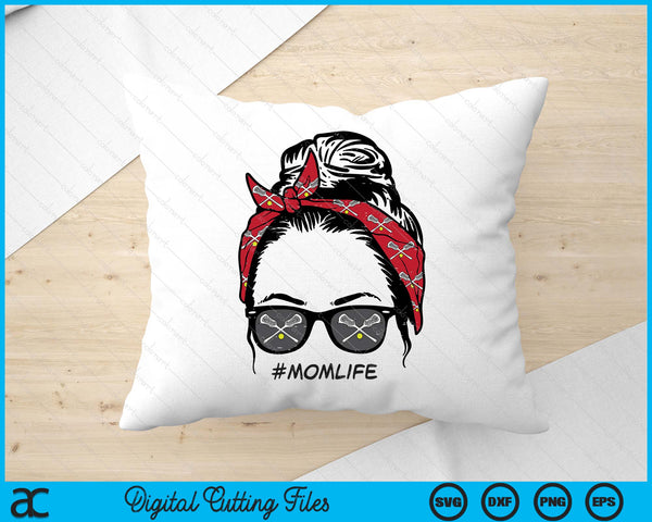 Woman Lacrosse Bandana Sunglasses Mom Life Mothers Day Mama SVG PNG Digital Printable Files