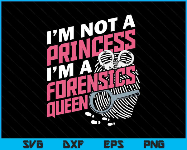 Women forensics science criminology student SVG cut file