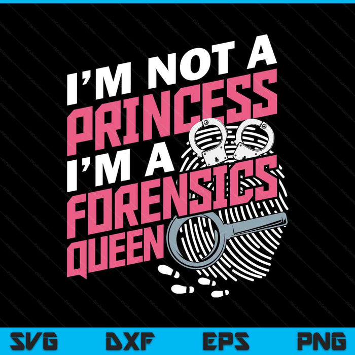 Women forensics science criminology student SVG cut file