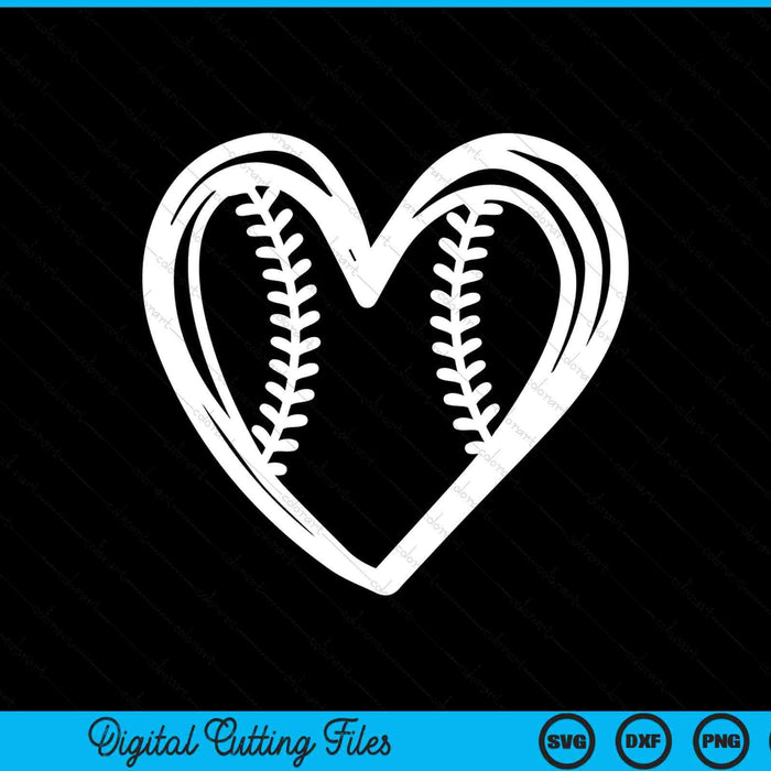 Vrouwen tieners meisjes schattig overzicht honkbal hart liefde SVG PNG digitale snijden bestanden