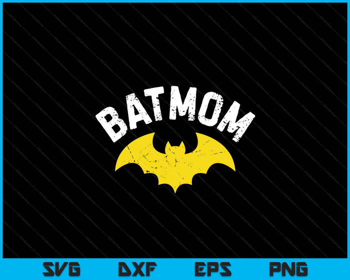 Women Batmom Vintage Mom SVG PNG Cutting Printable Files