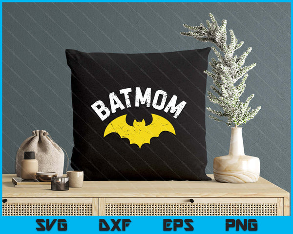 Women Batmom Vintage Mom SVG PNG Cutting Printable Files