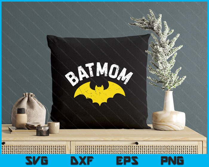Women Batmom Vintage Mom SVG PNG Cutting Printable Files