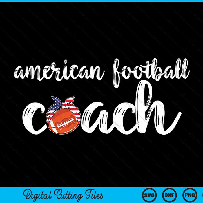 Womens American Football Coach  US Girls American Football Coaches SVG PNG Digital Cutting Files