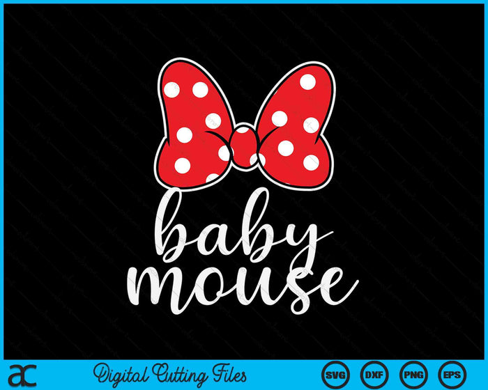 Womens Baby Mouse Family Vacation SVG PNG Digital Cutting Files