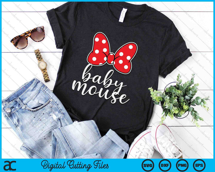 Womens Baby Mouse Family Vacation SVG PNG Digital Cutting Files