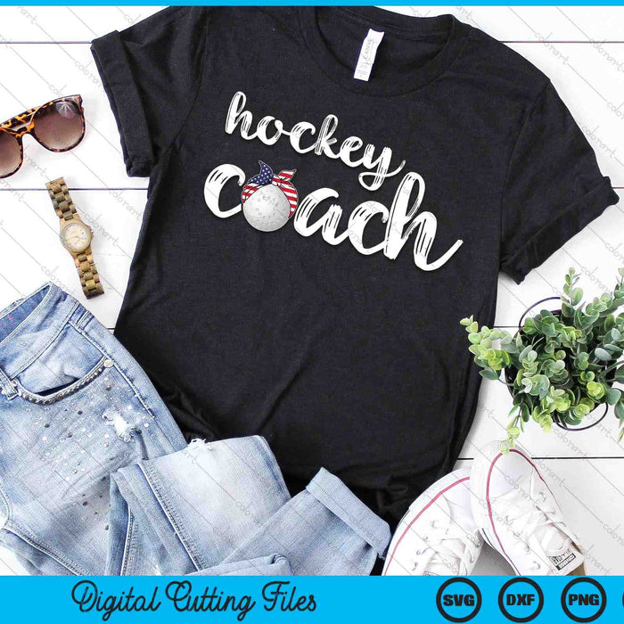 Womens hockeycoach Amerikaanse meisjes hockeycoaches SVG PNG digitale snijbestanden 