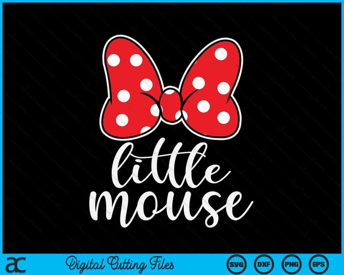 Womens Little Mouse Family Vacation SVG PNG Digital Cutting Files