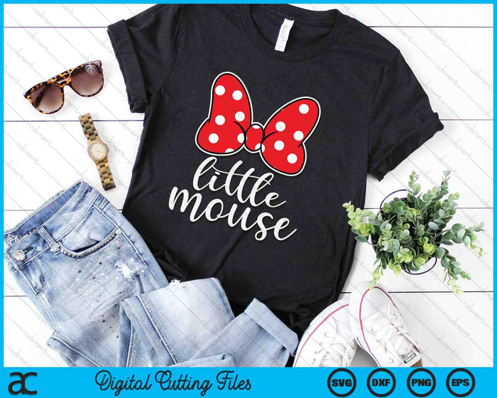 Womens Little Mouse Family Vacation SVG PNG Digital Cutting Files