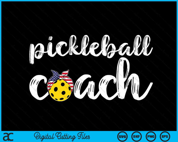 Womens Pickleball Coach  US Girls Pickleball Coaches SVG PNG Digital Cutting Files
