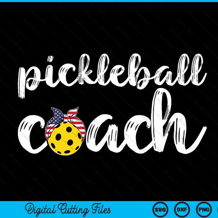 Womens pickleball coach US girls pickleball coaches SVG PNG cut file for Cricut