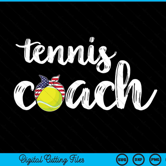 Womens tennis coach US girls tennis coaches SVG cut file