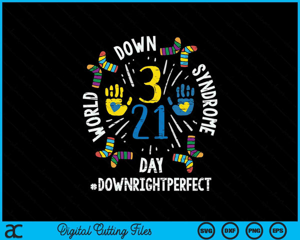 World down syndrome day 321 awareness support SVG cut file