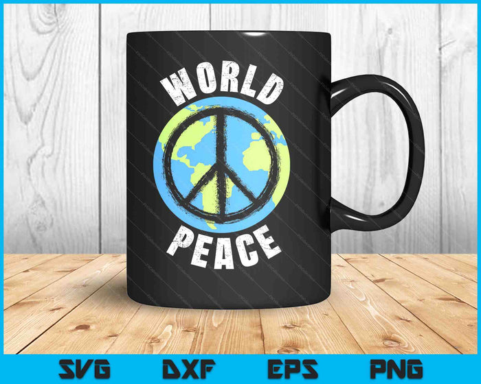 World Peace Shirt - Global Peace On Earth SVG PNG Digital Printable Files