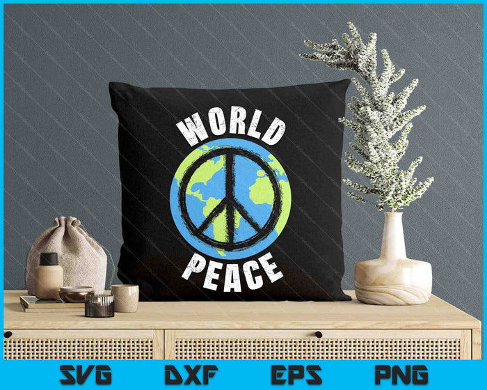 World Peace Shirt - Global Peace On Earth SVG PNG Digital Printable Files