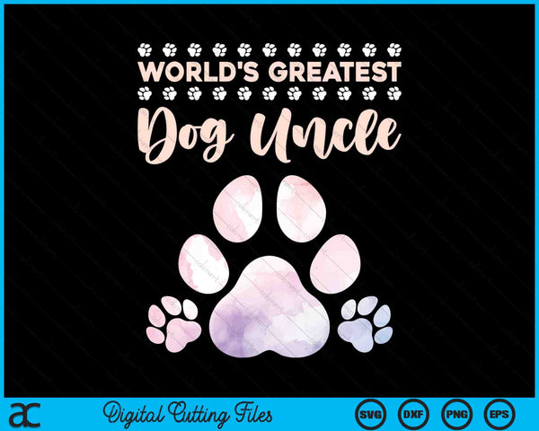 'S Werelds beste hond oom hondenliefhebber SVG PNG digitale snijbestanden
