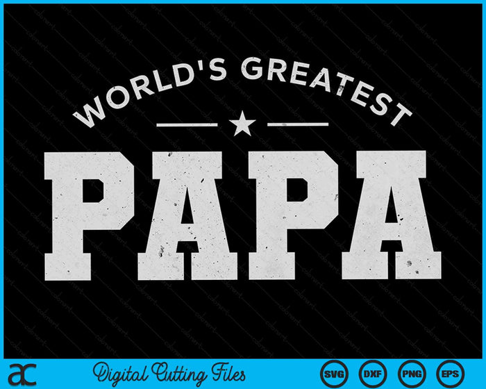'S Werelds grootste papa Vaderdag SVG PNG digitale afdrukbare bestanden