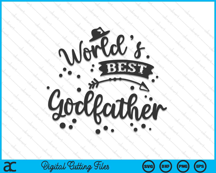 Worlds Best Godfather Father's Day SVG PNG Digital Cutting Files