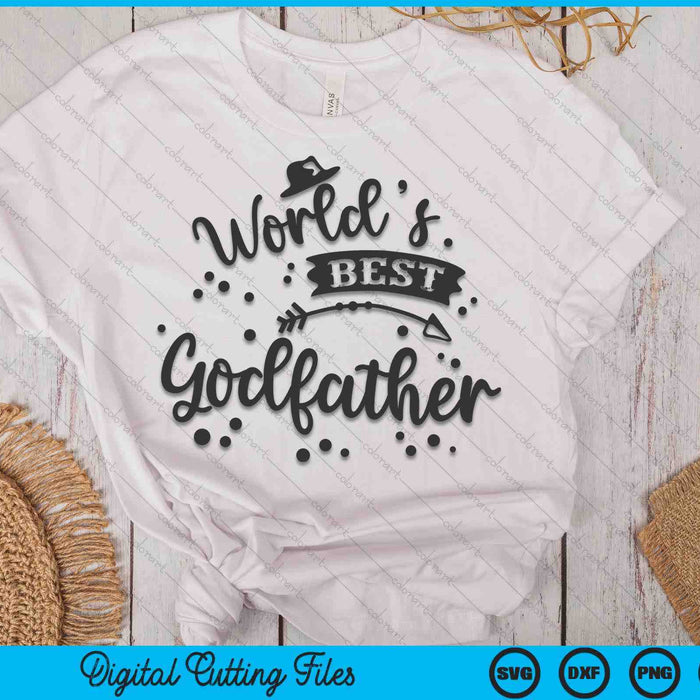Worlds Best Godfather Father's Day SVG PNG Digital Cutting Files