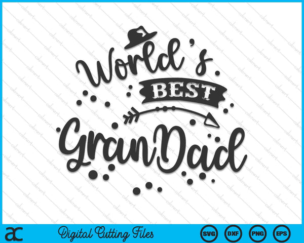Worlds Best Grandad Father Day SVG PNG Digital Printable Files