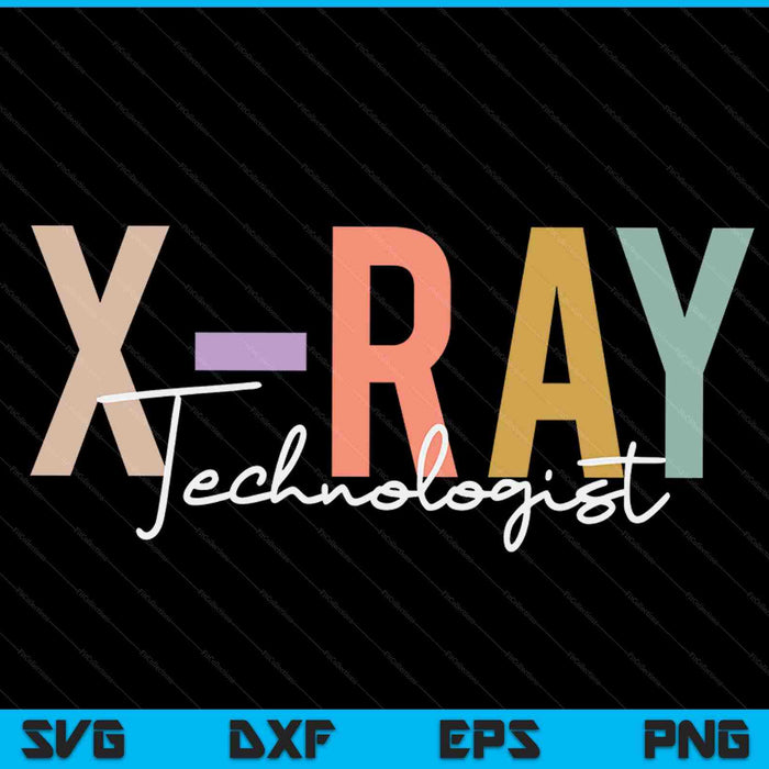 Xray technologist xray tech radiologic technologist SVG cut file
