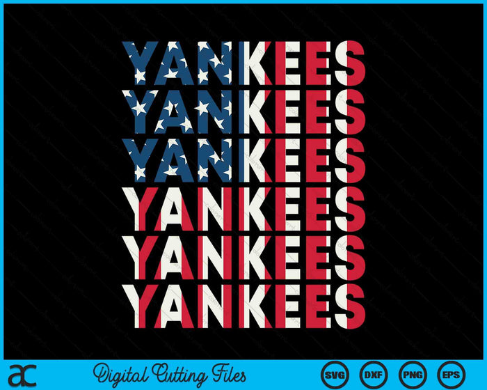 Yankees Personalized Name Gifts SVG PNG Digital Cutting Files