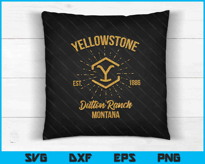 Yellowstone Dutton Ranch Montana SVG PNG Cutting Printable Files