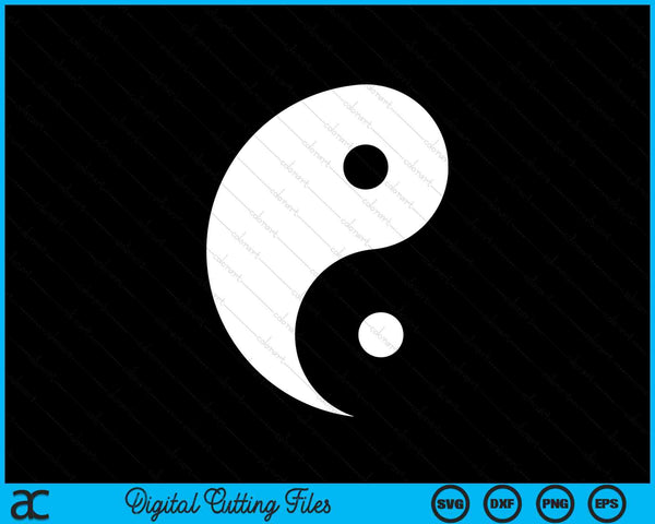 Yin yang SVG cut file