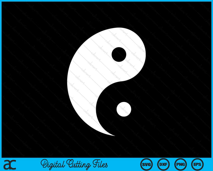 Yin Yang SVG PNG Digital Cutting Files