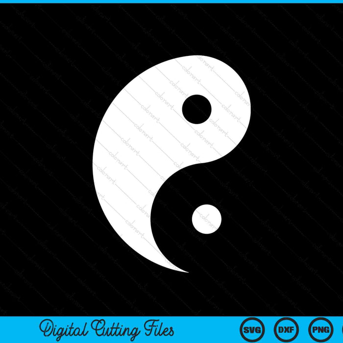 Yin yang SVG cut file