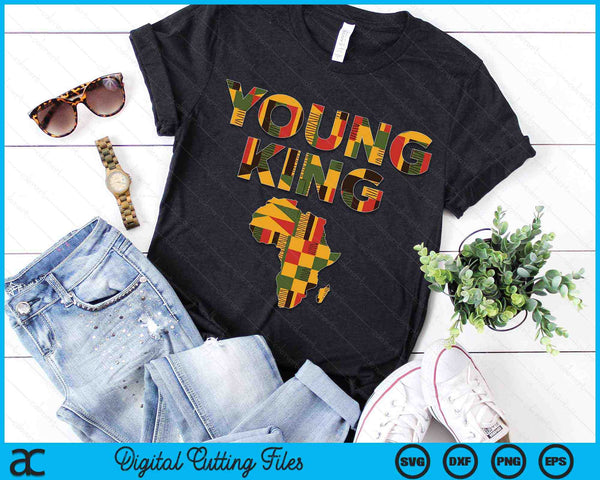 Young King African American Black History Juneteenth SVG PNG Digital Cutting Files