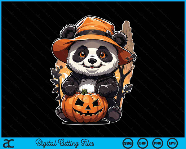 Zombie Panda Halloween Costume October Spooky Halloween SVG PNG Digital Cutting File