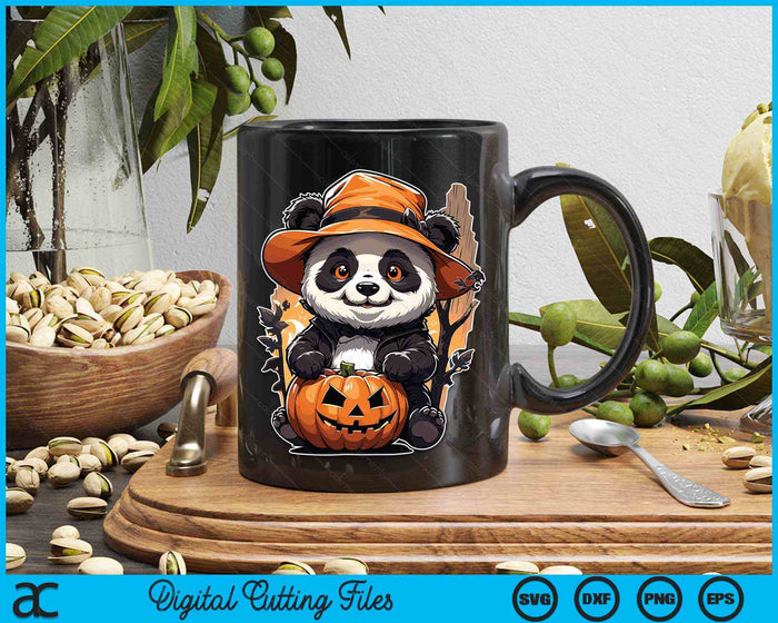 Zombie Panda Halloween Costume October Spooky Halloween SVG PNG Digital Cutting File