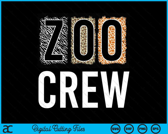 Zoo Crew Dierenverzorger Kostuum Safari Wildlife Animal SVG PNG Digitale afdrukbare bestanden