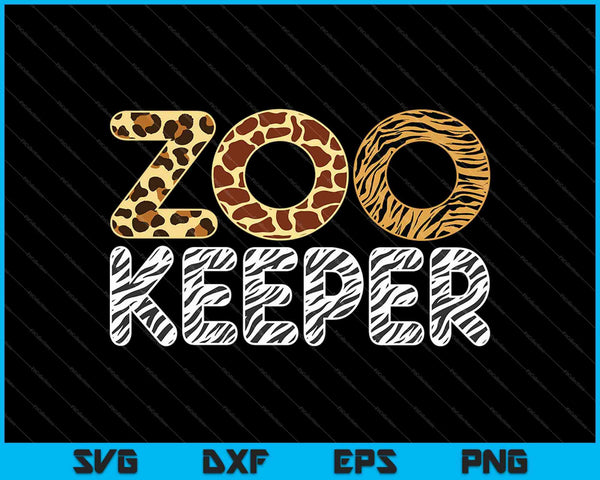 Zookeeper Costume African Animals Zebra Wild Print Savanna SVG PNG Cutting Printable Files