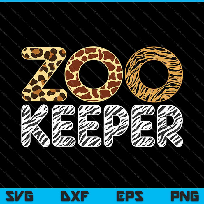 Zookeeper Costume African Animals Zebra Wild Print Savanna SVG PNG Cutting Printable Files