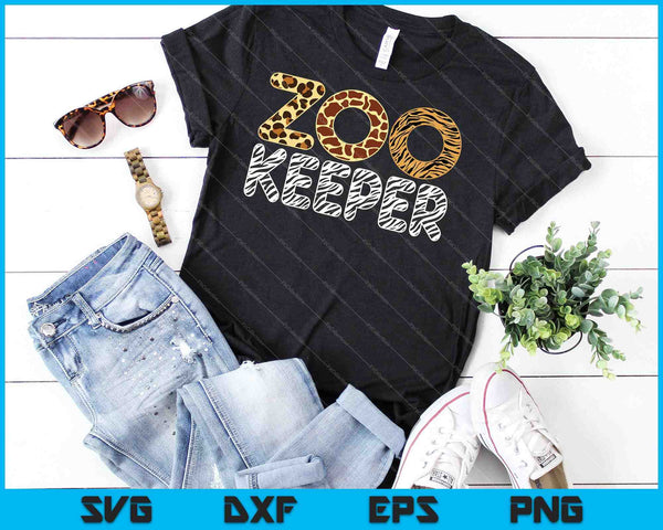 Traje de cuidador del zoológico Animales africanos Cebra Impresión salvaje Sabana SVG PNG Cortar archivos imprimibles - on a t-shirt