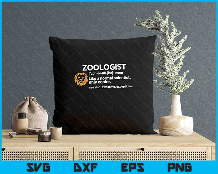 Zoologist Definition Funny Zoology Science SVG PNG Digital Printable Files