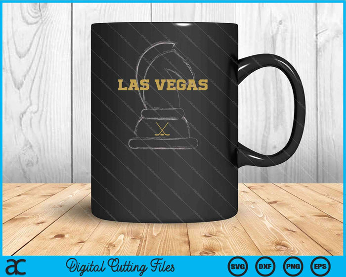 als Vegas Ice Hockey Sports Team Golden Novelty Athletic SVG PNG digitaal snijbestand