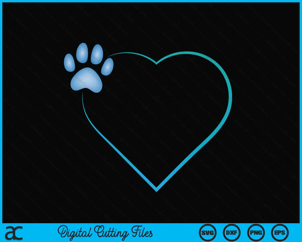 iPhone 11 Heart With Paw Of A Dog Or Cat For Animal Lovers SVG PNG Digital Cutting File