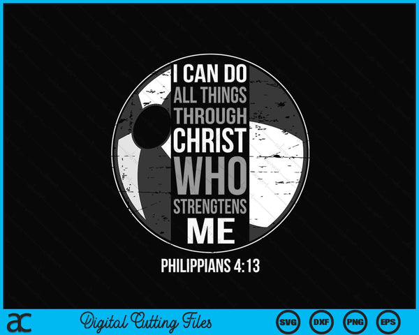 Beach Ball Bible Verse Christian Sayings Philippians 4-13 SVG PNG Digital Printable Files