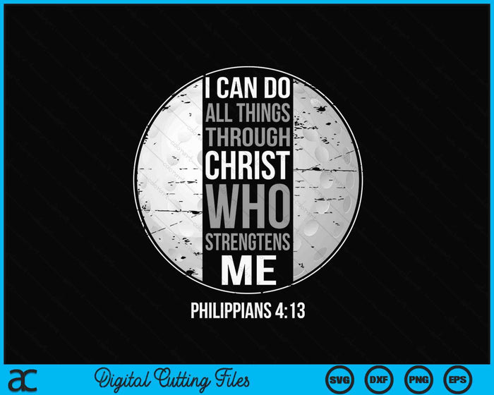 Hockey Bible Verse Christian Sayings Philippians 4-13 SVG PNG Digital Printable Files